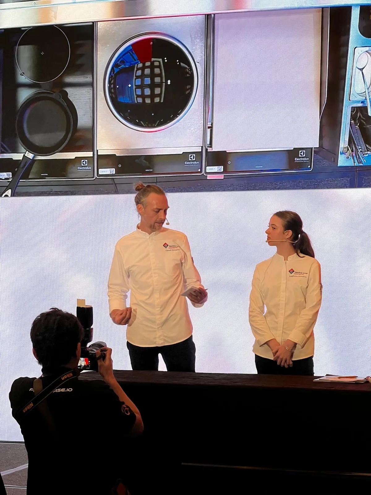 Chef David live presentatie VanDrie Group